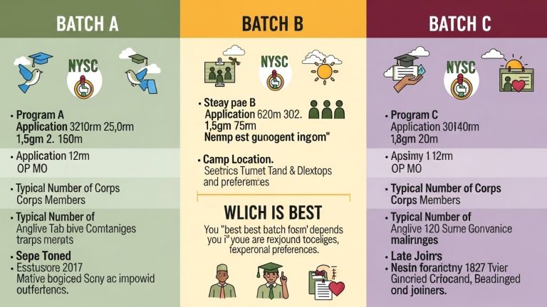 NYSC Batch A, B, C: Differences and Which is Best