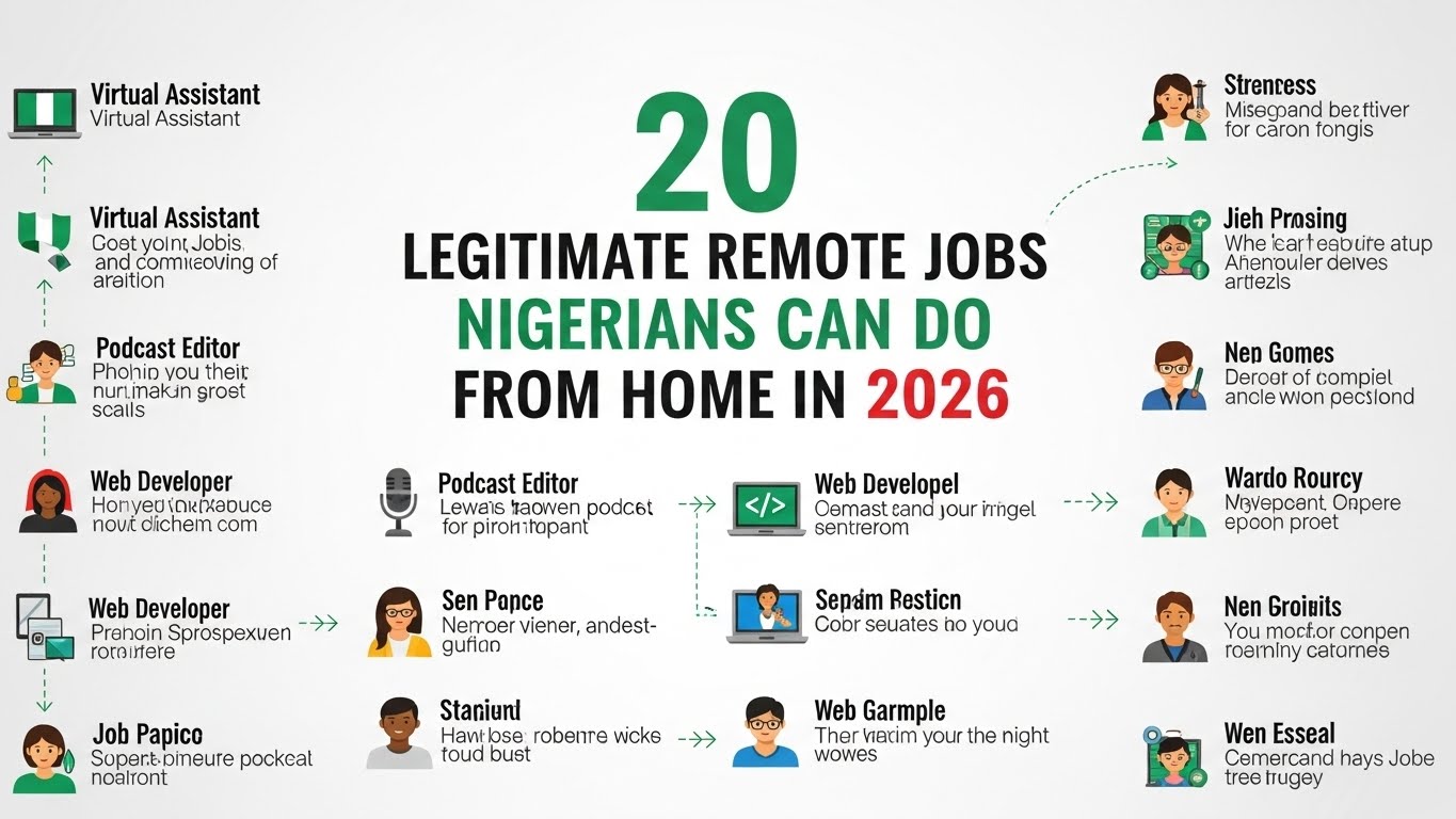 20 Legitimate Remote Jobs Nigerians Can Do From Home in 2026
