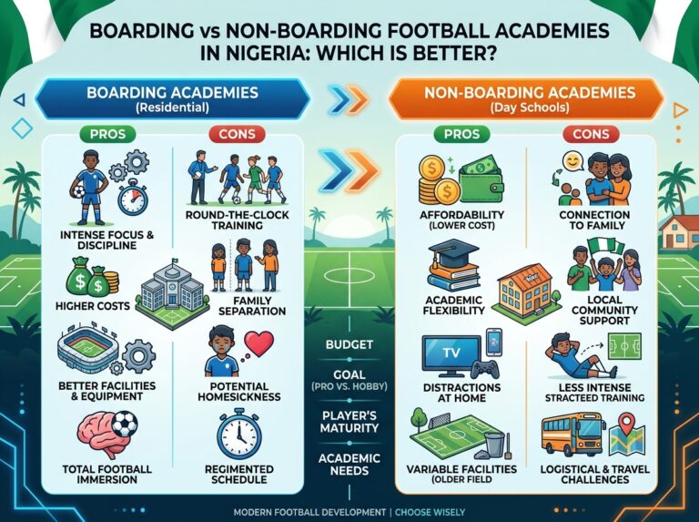 Boarding vs Non-Boarding Football Academies in Nigeria: Which is Better?