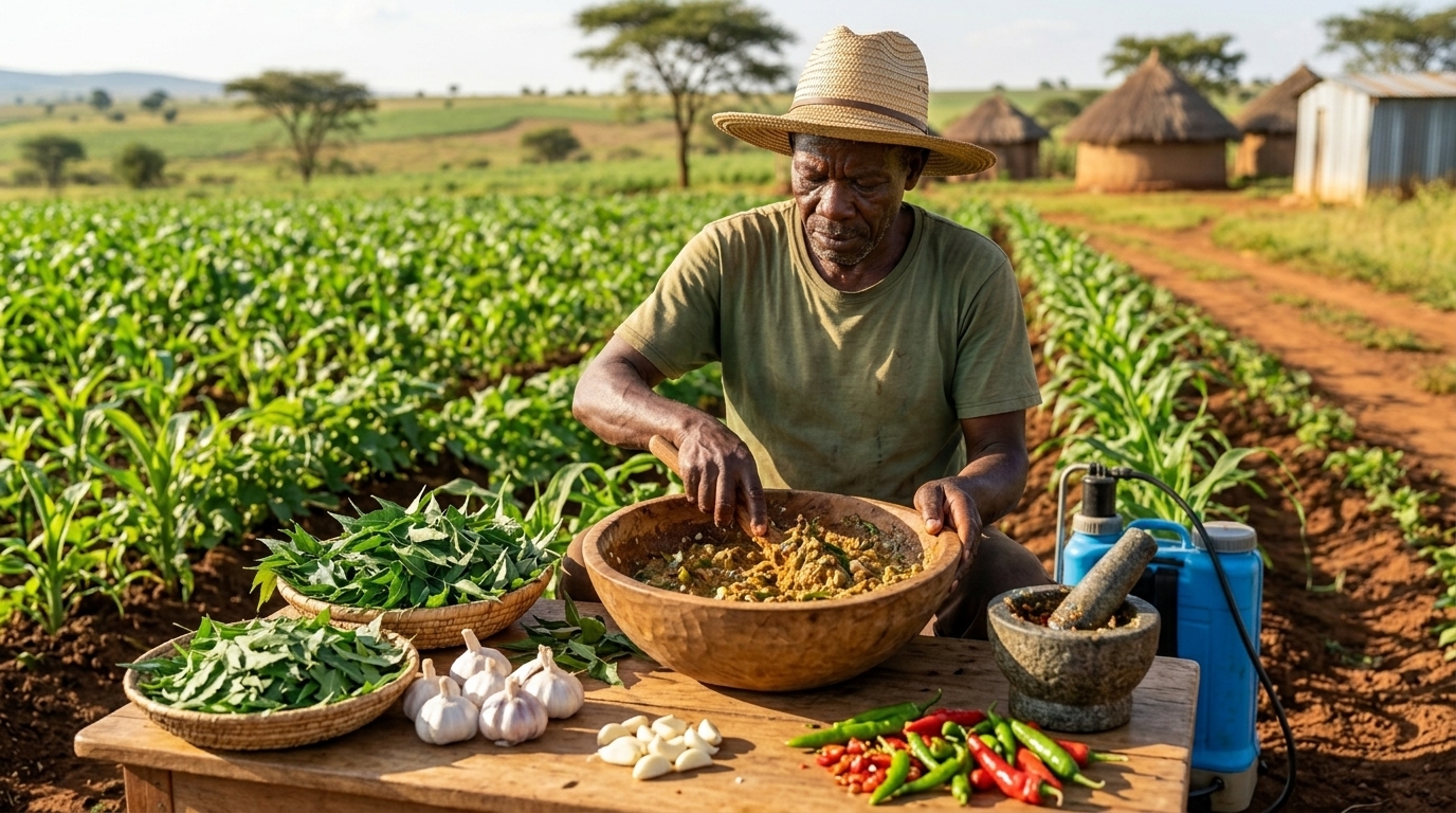 How to Make a Homemade Pesticide with Local Ingredients