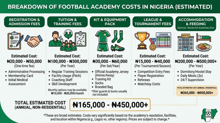 How Much Does a Football Academy Cost in Nigeria? (Fees Breakdown)