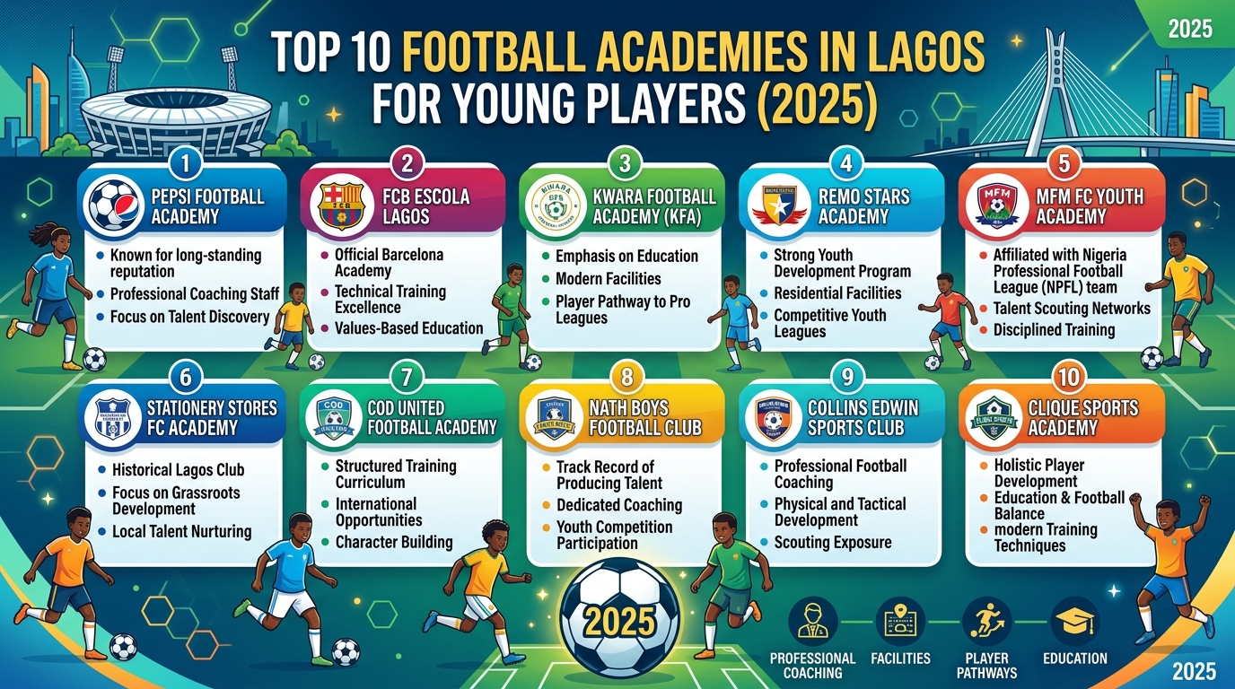 Top 10 Football Academies in Lagos for Young Players (2026)